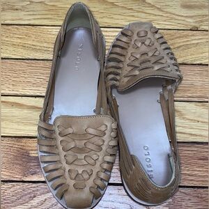 Nisolo huarache sandals in camel